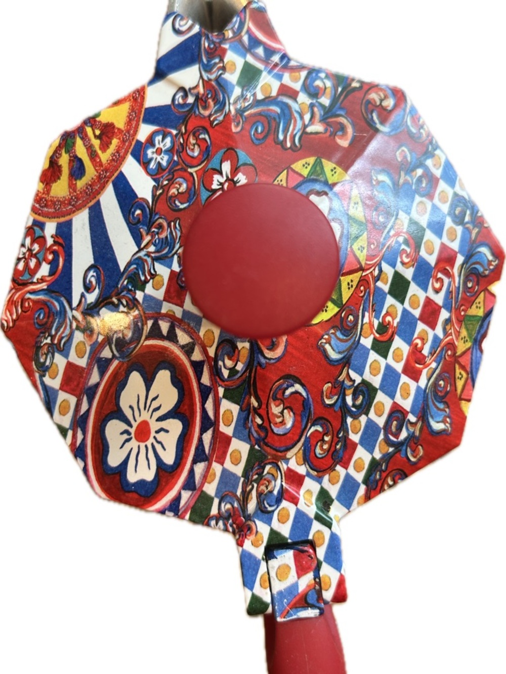 Bialetti x Dolce & Gabbana Moka 6-cup Stovetop Coffee Maker, Red Patterned - Picture 6 of 11